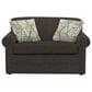 England Furniture Savona Stationary Twin Sleeper with Visco Memory Foam Mattress in Wagga Wagga Otter, , large