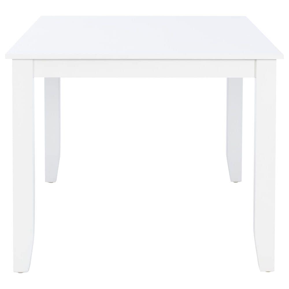 Linon Home Decor Mayfair Rectangular Dining Table in White - Table Only, , large