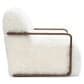 Furniture of America Neyra Long-Haired Accent Chair in White, , large