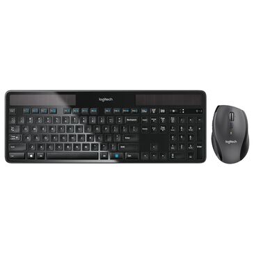 Logitech Wireless Solar Keyboard and Marathon Mouse Combo in Black, , large