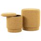 Lumisource Marla 2-Piece Upholstered Ottoman Set in Yellow, , large