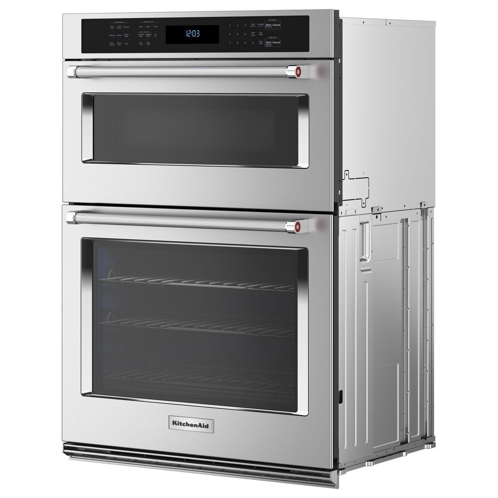 KitchenAid 27&quot; Electric Microwave Wall Oven Combo with Air Fry Mode in Stainless Steel, , large