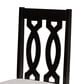 Baxton Studio Cherese Side Chair with Grey Cushion in Dark Brown (Set of 2), , large