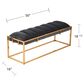 Southern Enterprises Harlyn Bench in Blue-Green/Brass, , large