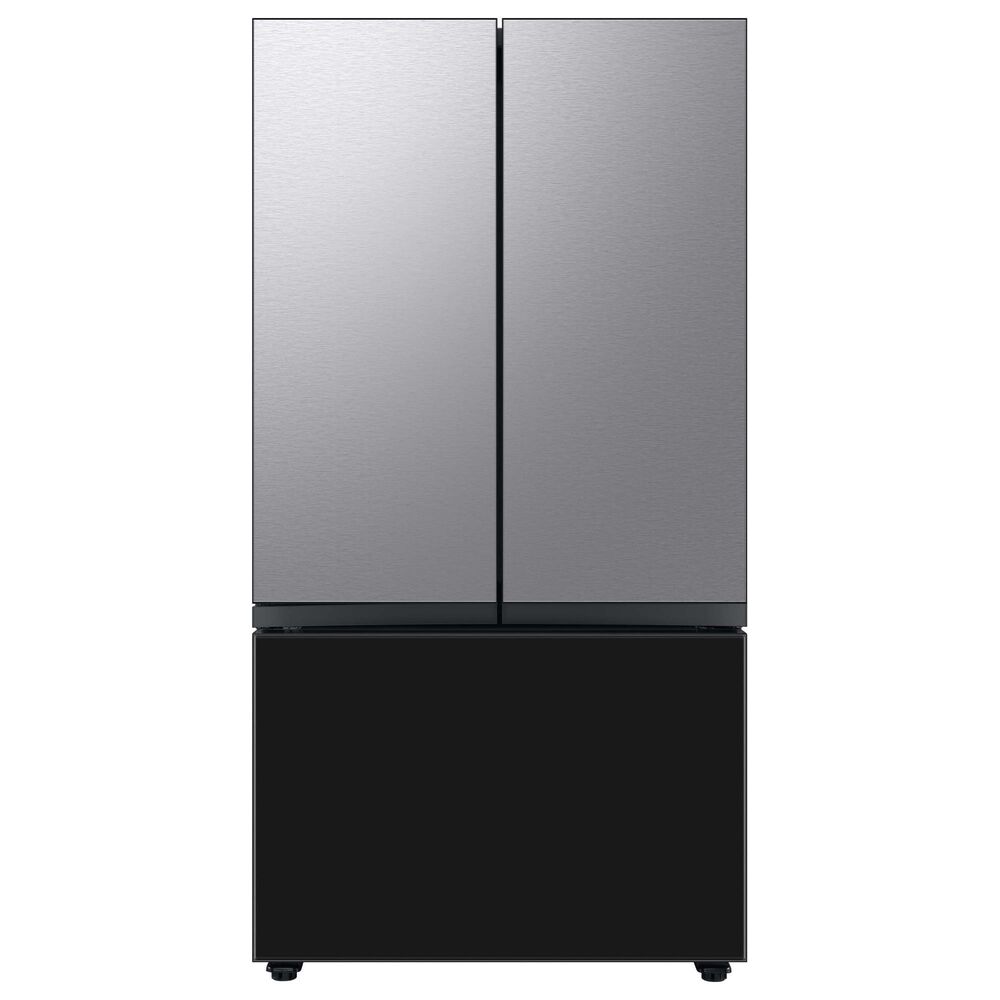 Samsung Bespoke Bespoke 3-Door French Door Refrigerator Bottom Panel in Charcoal Glass, , large