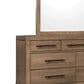 Urban Home Roycroft 7 Drawer Dresser and Mirror in Brown, , large