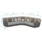 Catnapper Rendezvous 5-Piece Power Reclining Symmetrical Sectional in Slate and Fawn, , large