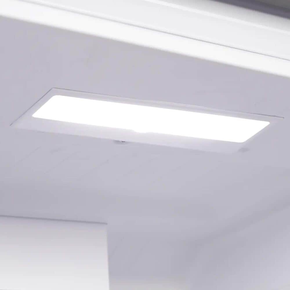 Midea 18 Cu. Ft. Garage Ready Top-Freezer Refrigerator in Stainless Steel, , large