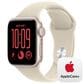 Apple Watch SE 3 (GPS) 40mm Starlight Aluminum Case with Sand Sport Band - M/L and 2-Year AppleCare+, , large