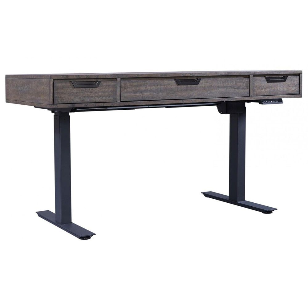 Riva Ridge Harper Point 60&quot; Lift Desk in Fossil and Black, , large