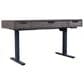 Riva Ridge Harper Point 60" Lift Desk in Fossil and Black, , large
