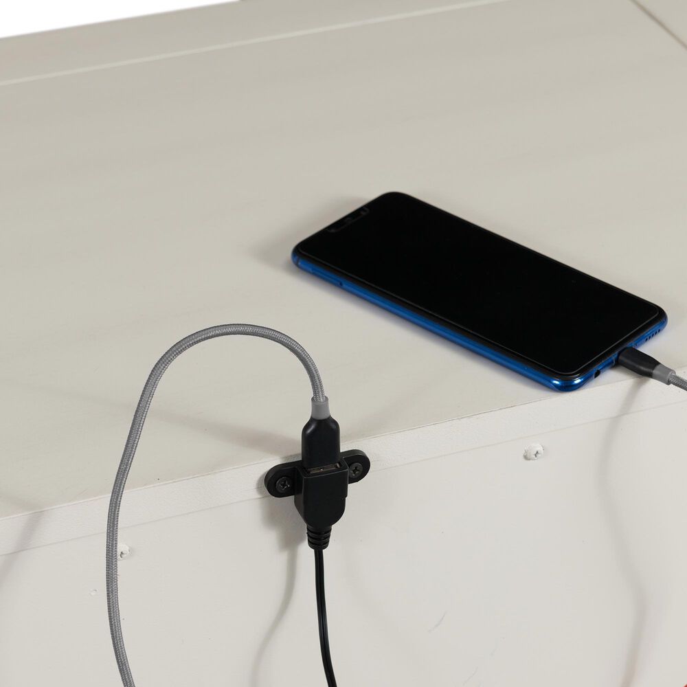 Mayberry Hill Slater 5-Piece King Storage Bedroom Set in White, , large