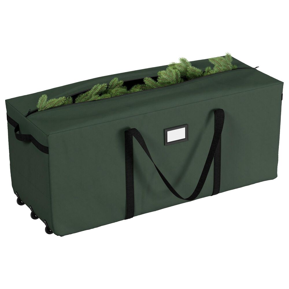 Timberlake 9&#39; Rolling Christmas Tree Storage Bag in Green, , large