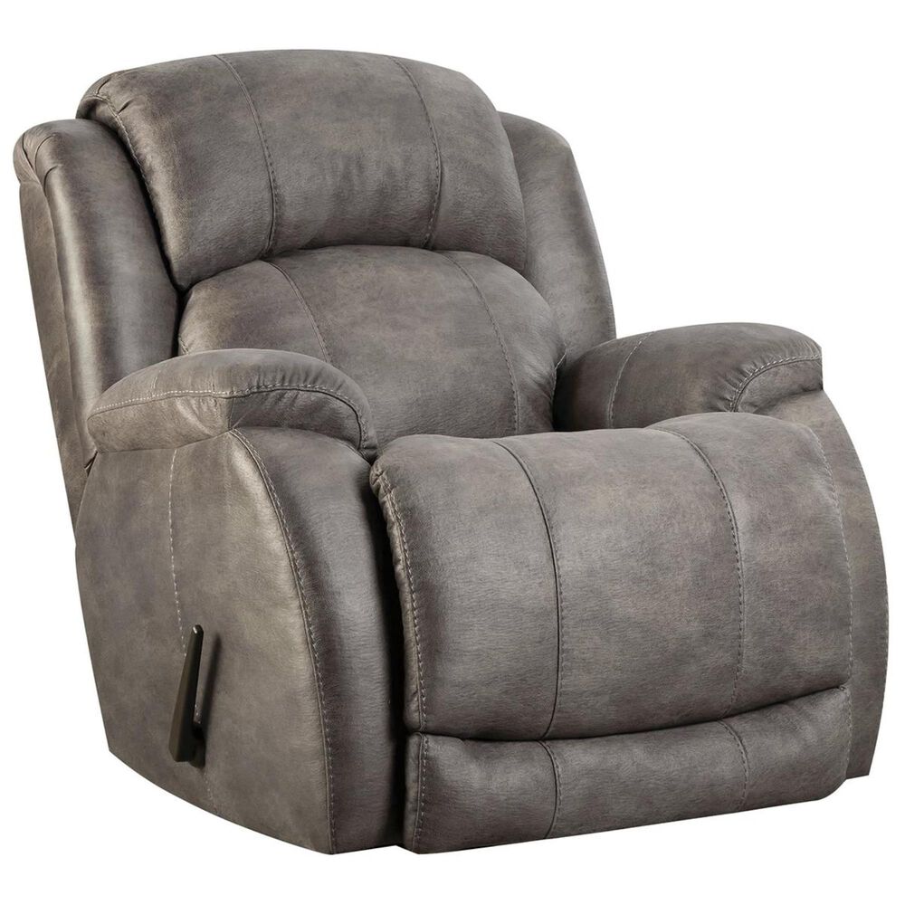 HomeStretch Denali Manual Rocker Recliner in Grey, , large