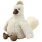 Lambs & Ivy Farmyard Friends Peep Chicken Plush Toy in White, Brown and Light Taupe, , large