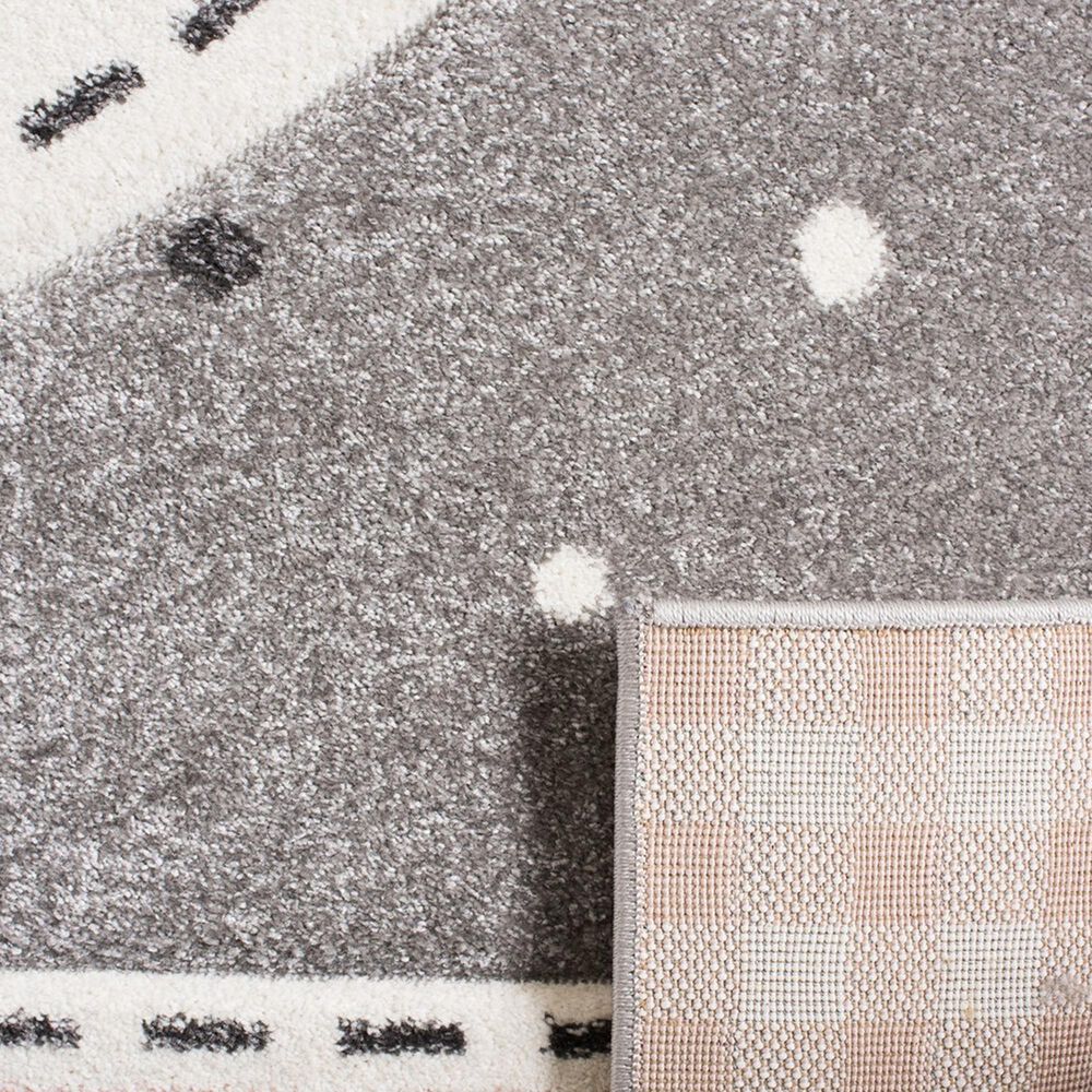 Safavieh Carousel CRK154 4&#39; Square Pink and Ivory Kids  Area Rug, , large