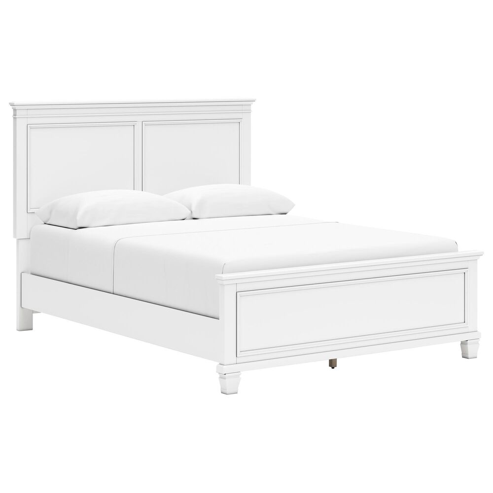 Ashley Fortman 3-Piece Queen Panel Bed Set in White, , large