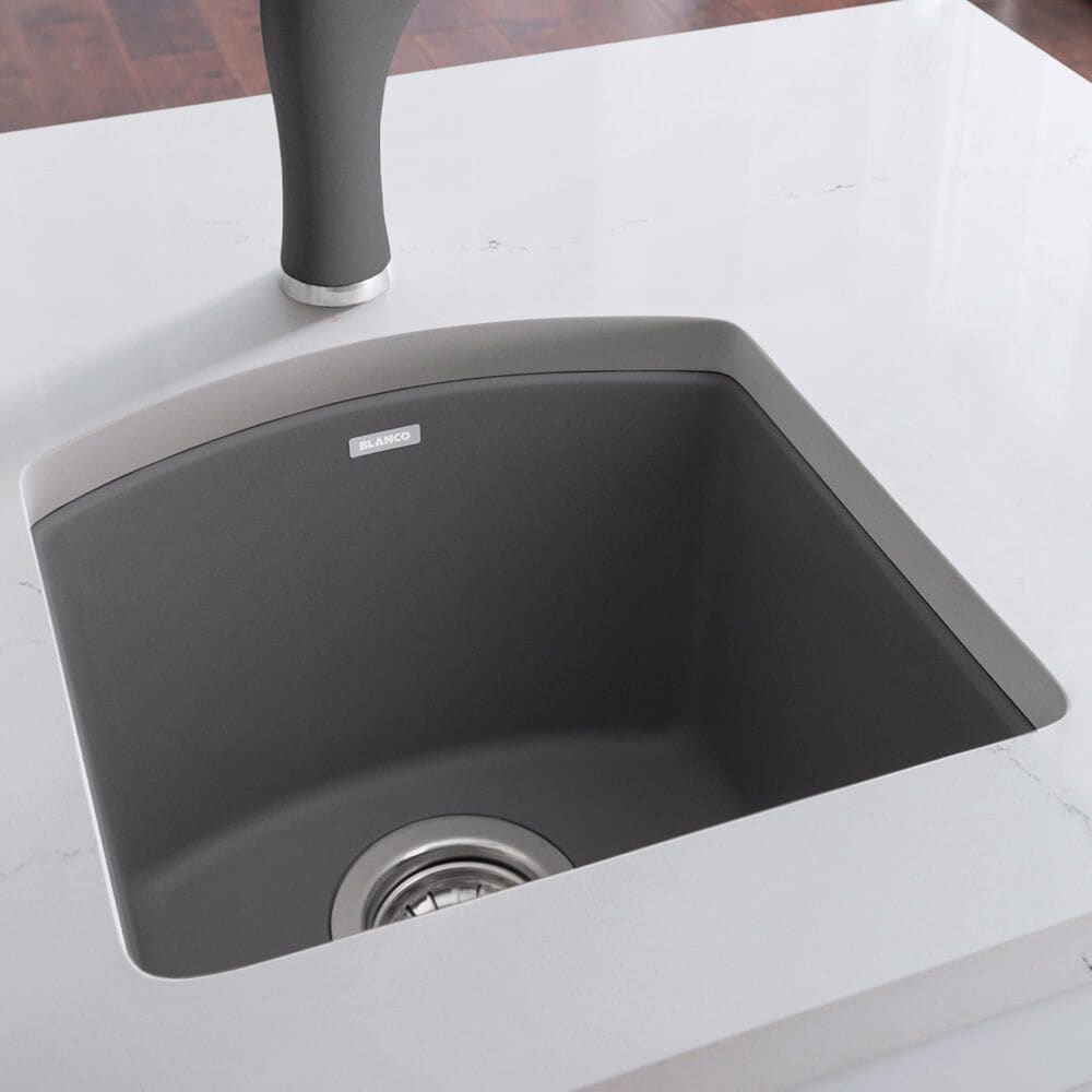 Blanco Diamond Dual Mount Bar Sink in Cinder, , large