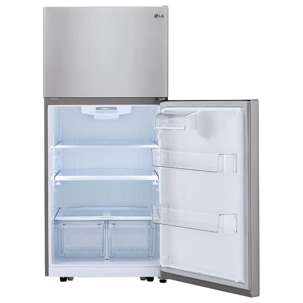 LG 20 Cu. Ft. Top Freezer Refrigerator Reversible Door in Stainless Steel, , large