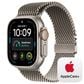Apple Watch Ultra 4 (GPS + Cellular) 49mm Natural Titanium Case with Natural Titanium Milanese Loop - L and 2-Year AppleCare+, , large