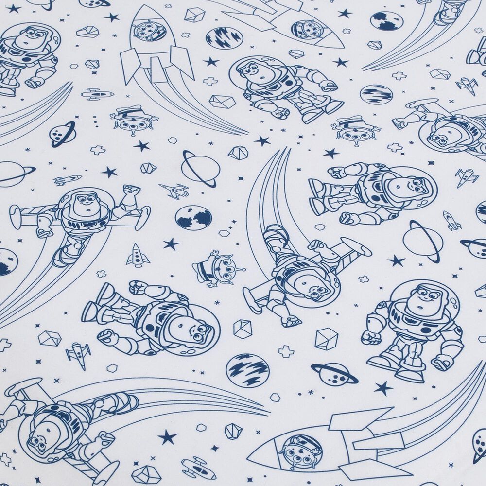 Nojo Baby and Kids Toy Story Outta This World 4-Piece Nursery Crib Bedding Set in Blue and Gray, , large