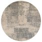 Amer Rugs Alpine 7"10" Round Light Blue Area Rug, , large
