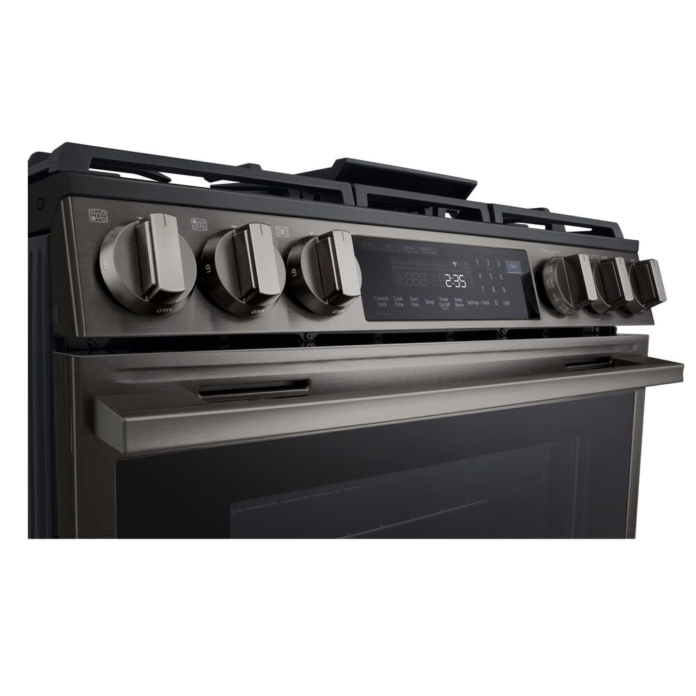 LG 6.3 Cu. Ft. Smart Gas Slide-In Range with ProBake Convection InstaView and Air Fry in Black Stainless Steel, , large