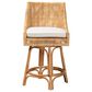 Baxton Studio Bella Swivel Counter Stool in Natural Brown, , large