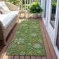 Dalyn Rug Company Wonderland WN31 2"3" x 7"6" Green Indoor/Outdoor Runner, , large