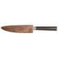 Cangshan Haku 5" Serrated Utility Knife with Sheath in Dark Brown and Silver, , large