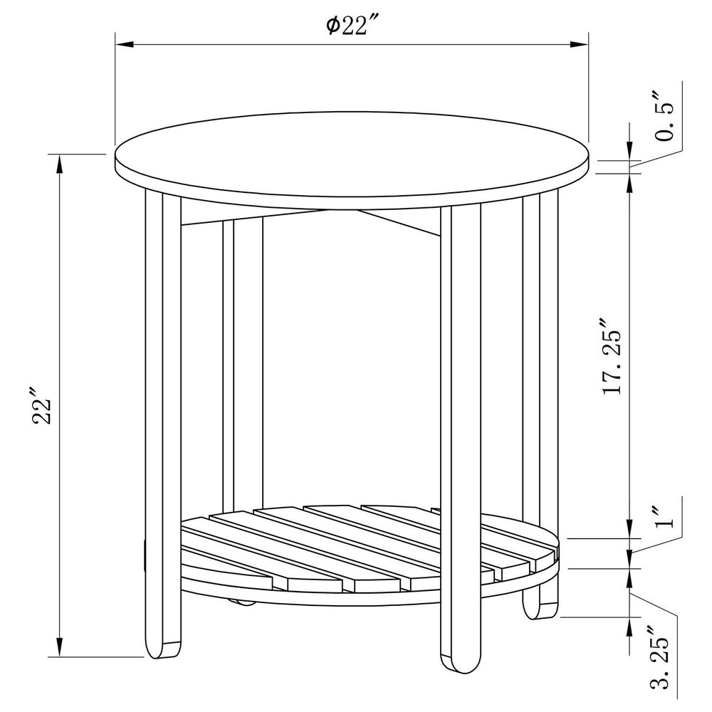 Pacific Landing Fowler End Table in Natural, , large