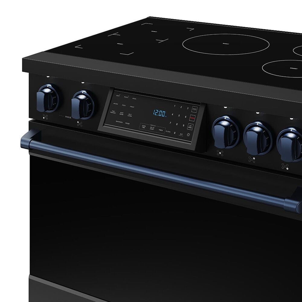 Thor Kitchen Gordon Ramsay 6 Cu. Ft. Professional Induction Range with Blue Handle Kit in Black, , large