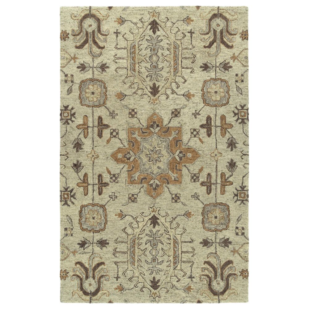 Kaleen Rugs Chancellor 5" x 7"9" Sand, Brown, Taupe, Silver and Gold Area Rug, , large