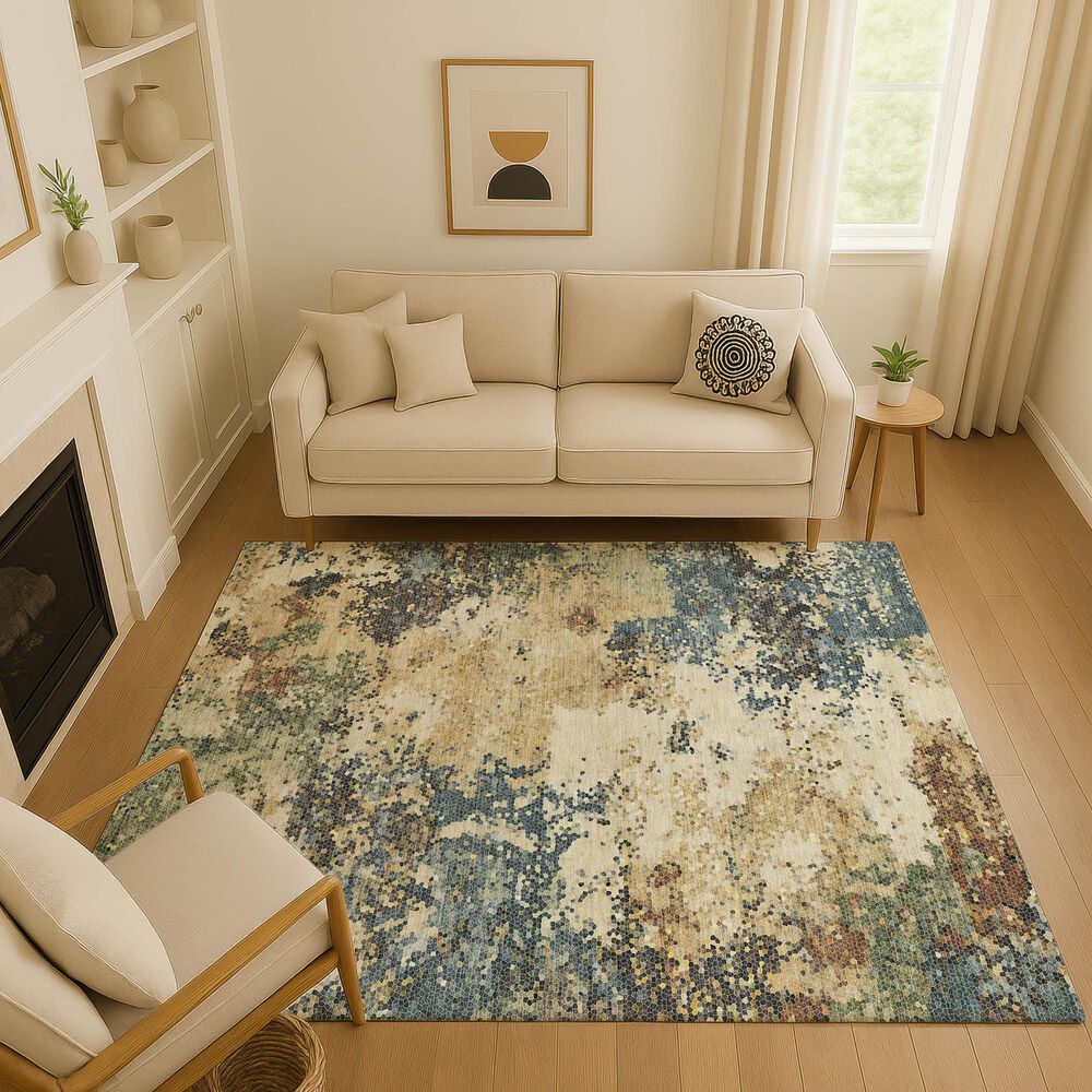 Dalyn Rug Company Lumara Multicolor 6'6" x 9'6" Area Rug, , large