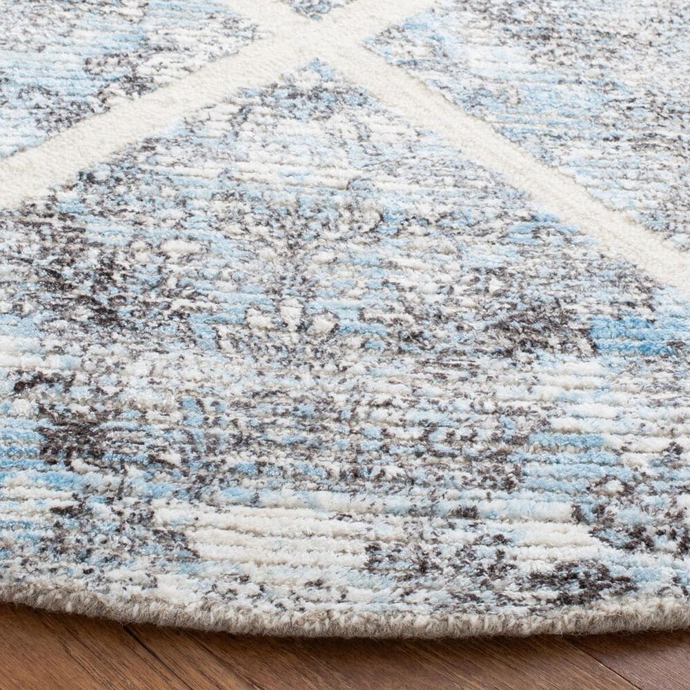 Safavieh Artistry ARR667M 7&#39; Round Ivory and Blue Area Rug, , large