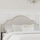 Richlands Furniture Cynthia Upholstered Full/Queen Adjustable Headboard in Cream, , large