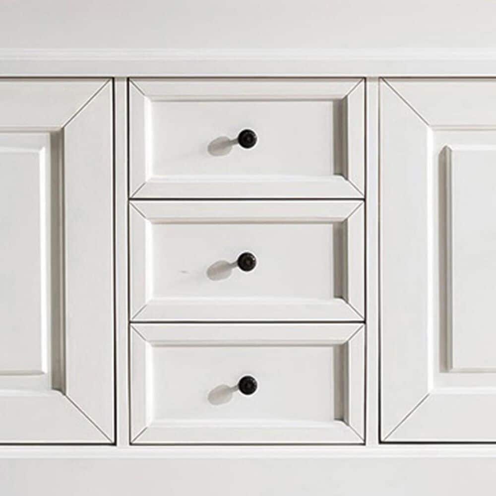 James Martin Vanities Brookfield 72&quot; Double Bathroom Vanity in Bright White with 3 cm Eternal Marfil Quartz Top and Rectangle Sinks, , large