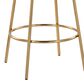 LumiSource Ava Swivel Counter Stool with Espresso Velvet Upholstery in Gold (Set of 2), , large