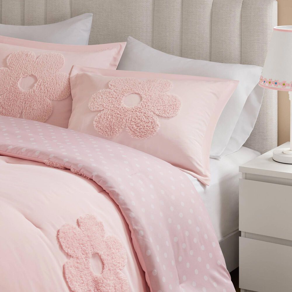 Hampton Park Gracie 4-Piece Full/Queen Comforter Set in Pink, , large