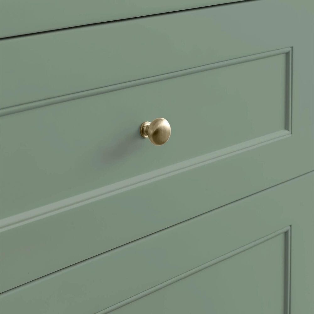 James Martin Vanities Breckenridge 36&quot; Single Bathroom Vanity in Smokey Celadon with 3 cm Eternal Jasmine Pearl Quartz Top and Rectangular Sink, , large