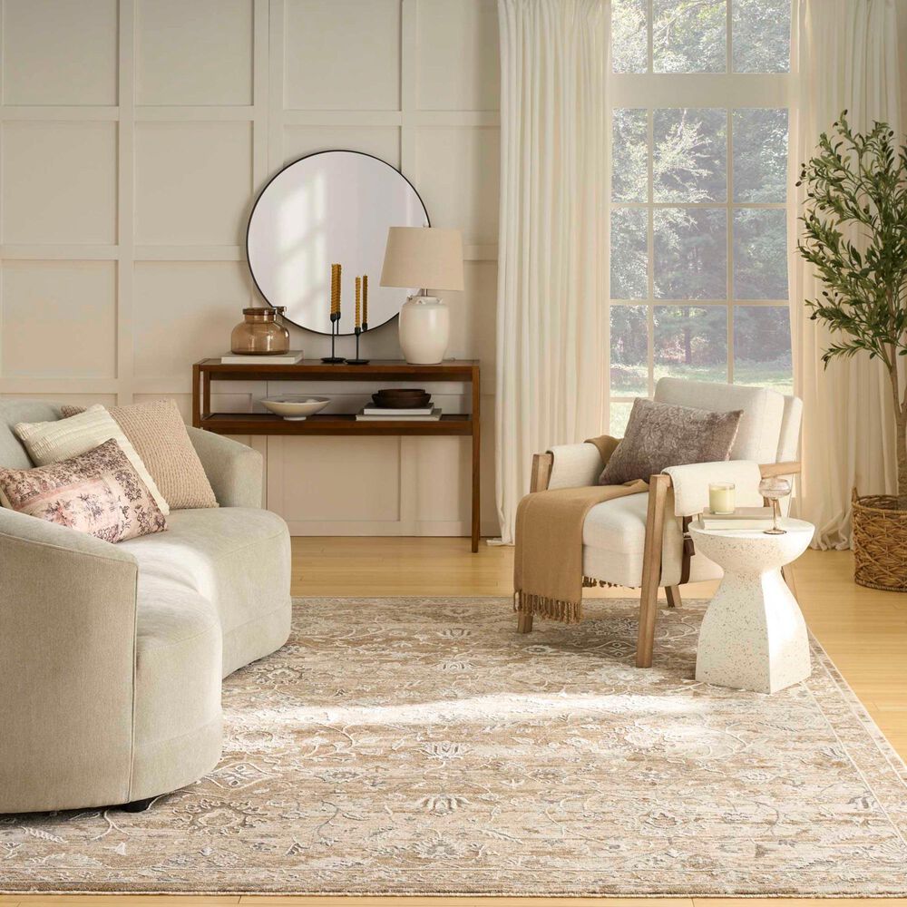 Nourison Retreat RET01 Beige 7'10" x 10' Area Rug, , large