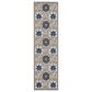 Nourison Aloha 2"3" x 8" Grey and Blue Indoor/Outdoor Runner, , large