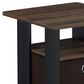 HOMLUX 2-Piece 1-Shelf End Table with Bin Drawer in Walnut and Dark Brown, , large