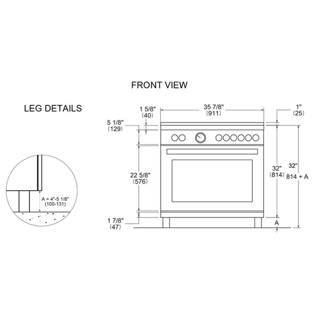 Bertazzoni Professional 5.9 Cu. Ft. Freestanding Gas Range in Stainless Steel, , large