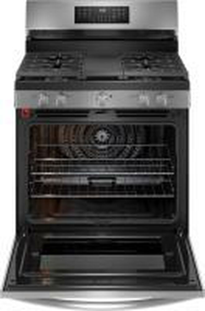 Frigidaire Gallery 30&quot; Rear Control Gas Range with Total Convection in Stainless Steel, , large
