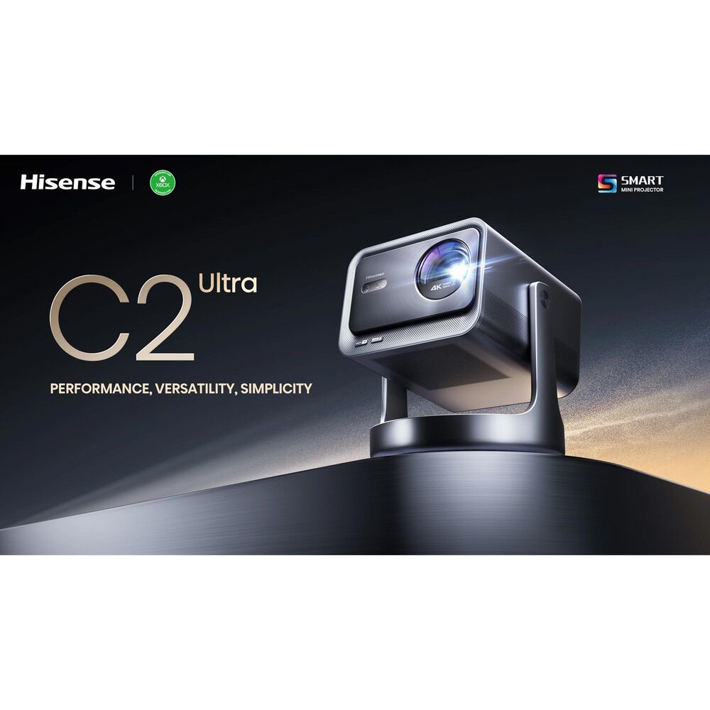 Hisense C2 Ultra Triple Laser Smart Mini Projector in Silver, , large