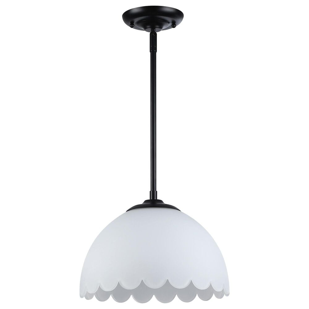 Golden Lighting Dorinda 1-Light Pendant in Matte Black, , large