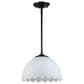 Golden Lighting Dorinda 1-Light Pendant in Matte Black, , large