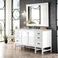 James Martin Vanities Addison 30" Single Bathroom Vanity in Glossy White with 3 cm Victorian Silver Quartz Top and Rectangular Sink, , large