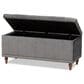 Baxton Studio Kaylee Storage Ottoman Bench in Grey, , large